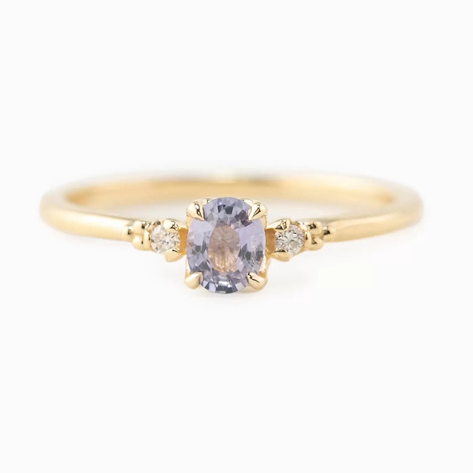 Estel Ring - 5x4mm 0.40ct Light Blue Sapphire