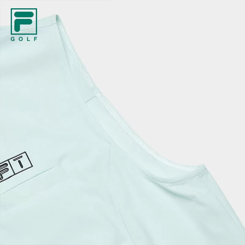 FILA CORE ATHLETICS GOLF Womens Woven Vest in Light Green