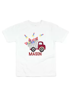 Fireworks Truck Kids Tee   Bodysuit