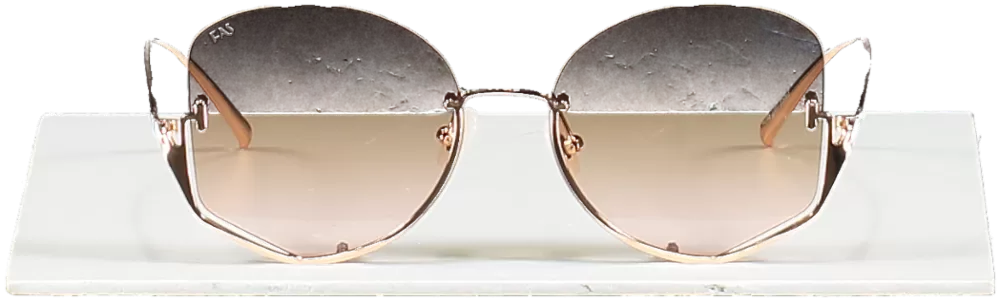 For Art's Sake Brown Moon Sunglasses One Size