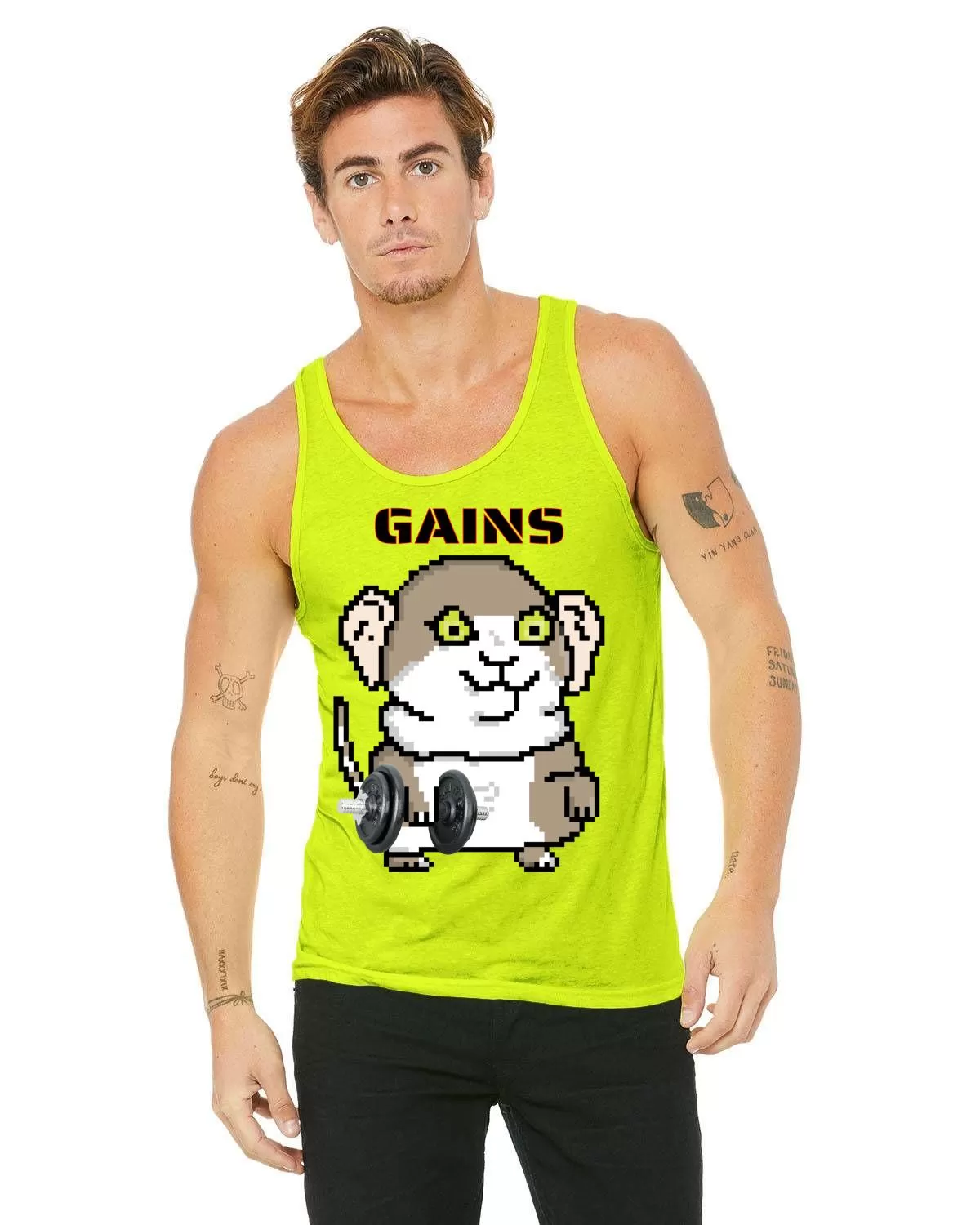 Gerbil Gains  Tank Top(Unisex)