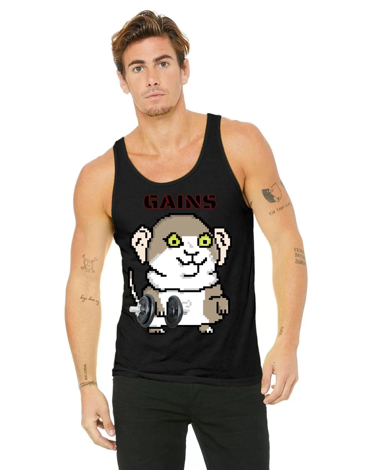 Gerbil Gains  Tank Top(Unisex)