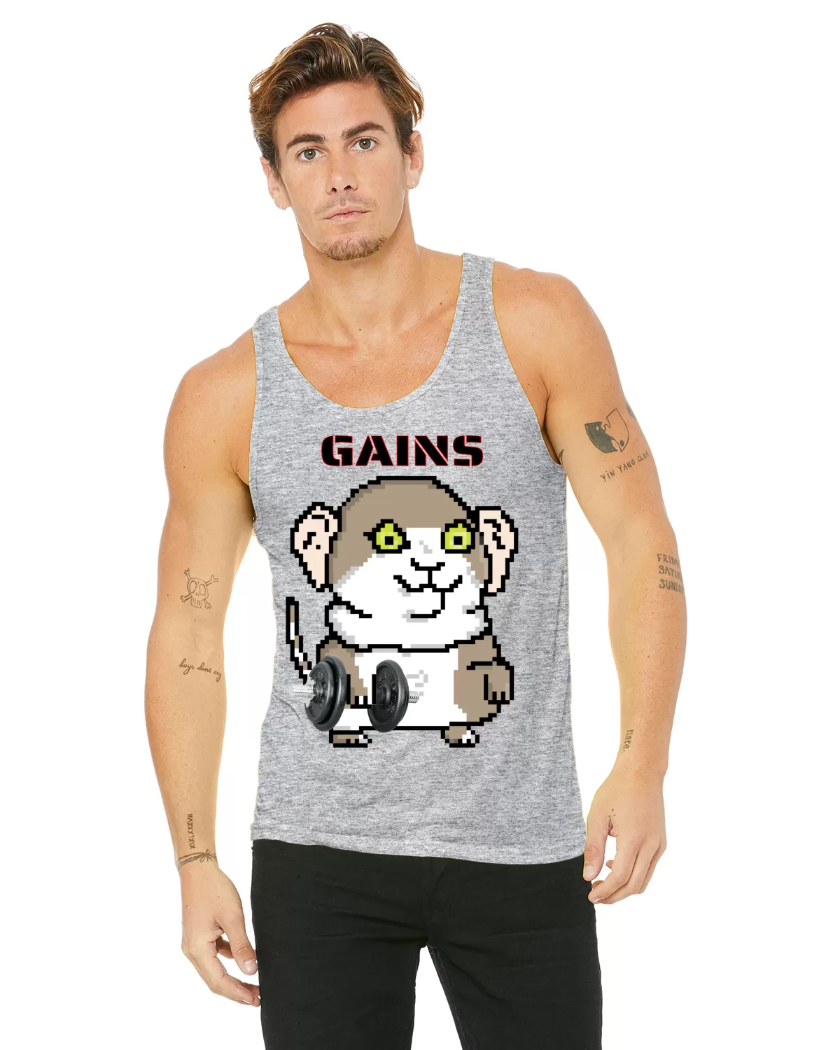 Gerbil Gains  Tank Top(Unisex)