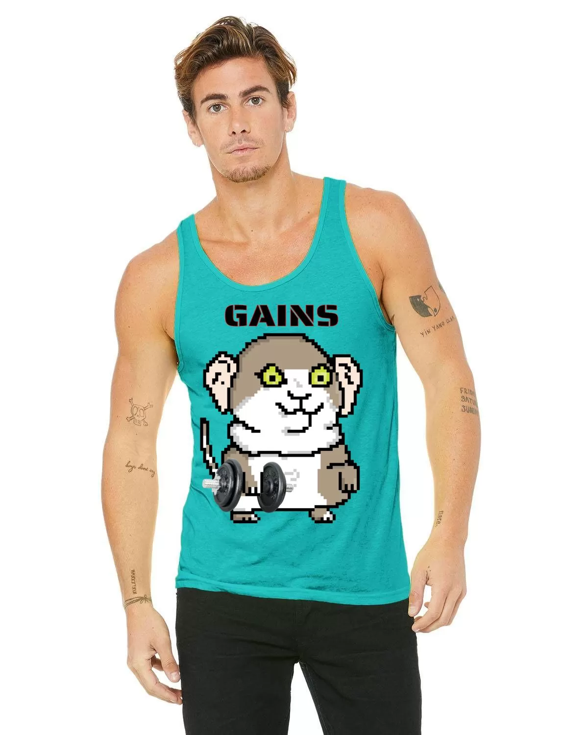 Gerbil Gains  Tank Top(Unisex)