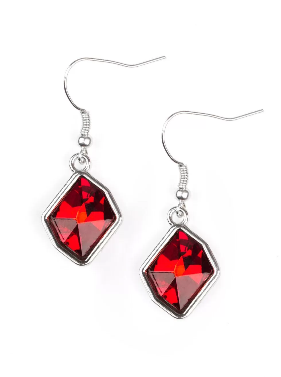 Glow It Up Red Earrings