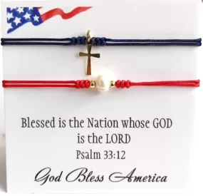 God Bless America Bracelet Friendship Gifts