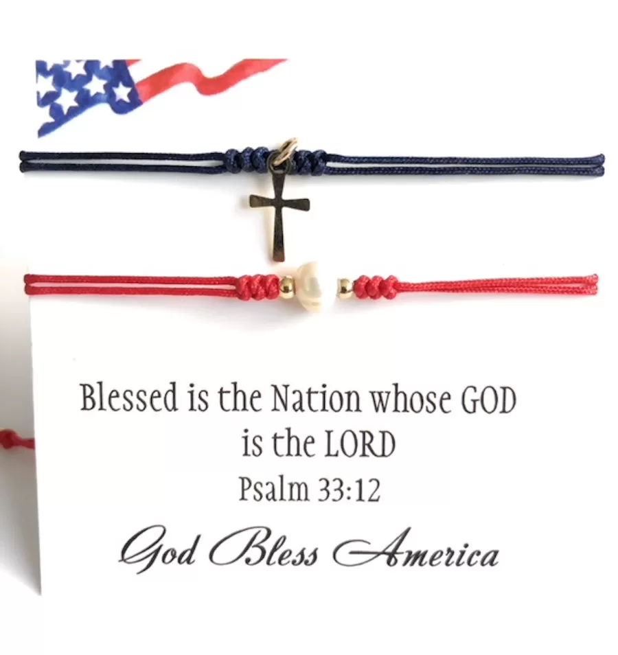 God Bless America Bracelet Friendship Gifts