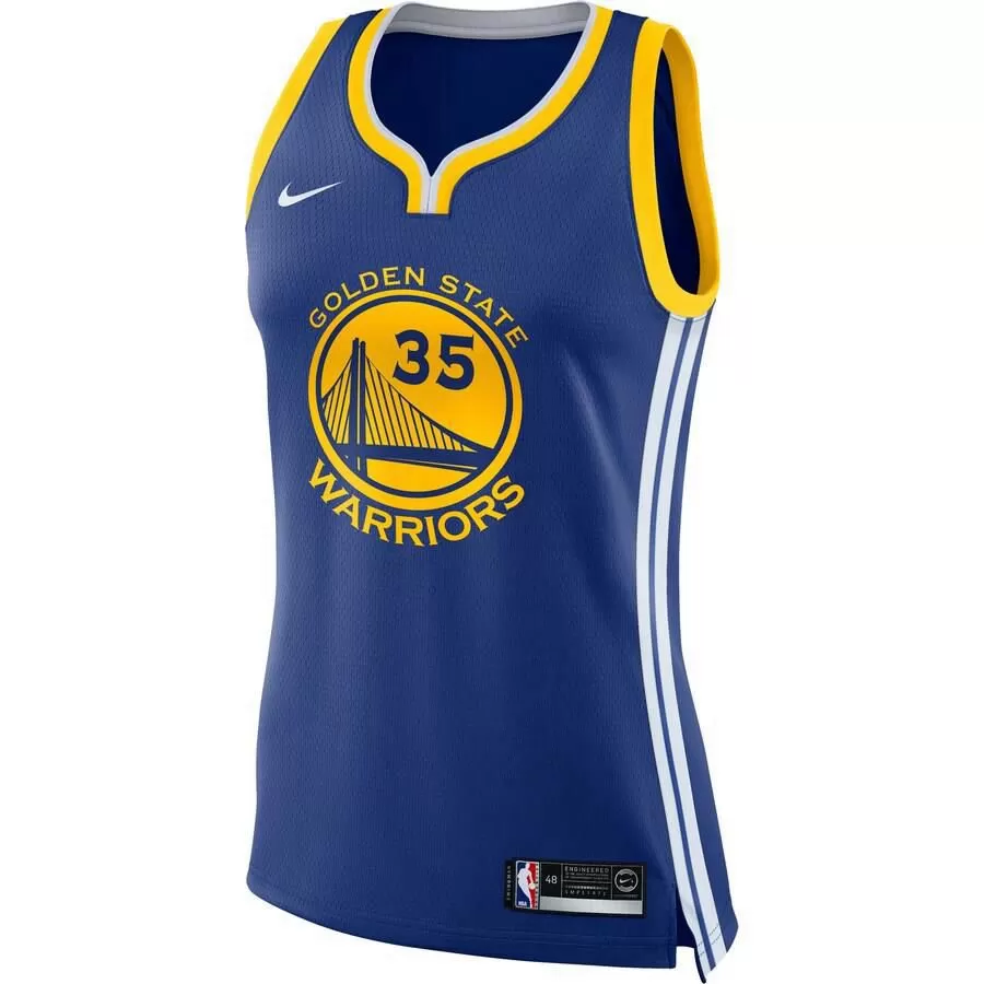 Golden State Warriors Kevin Durant Nike Swingman Icon Jersey Womens - Blue | Ireland Q3552Z0