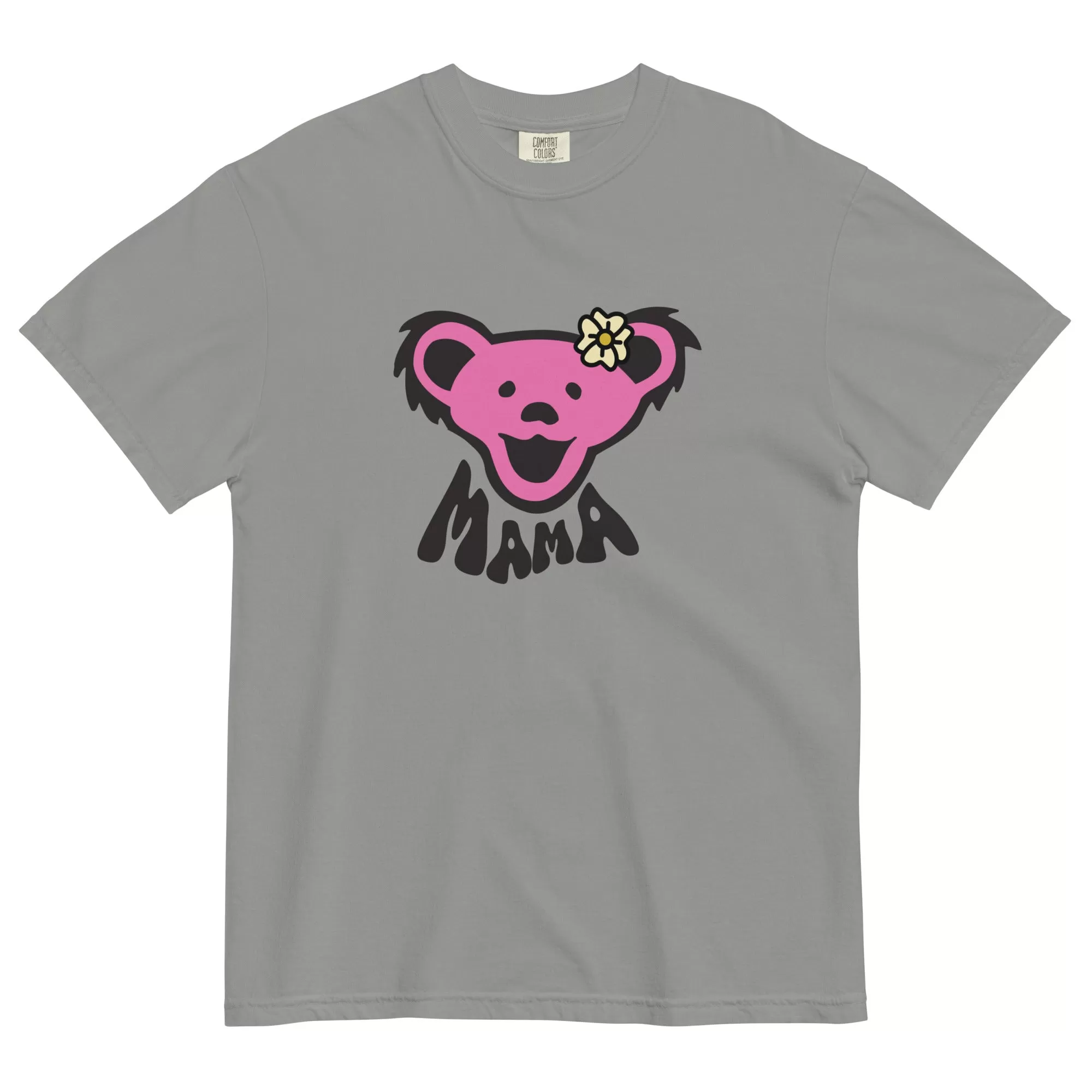 Grateful Dead | Pigment Dye Oversize Cotton Tee | Grey Mama Bear