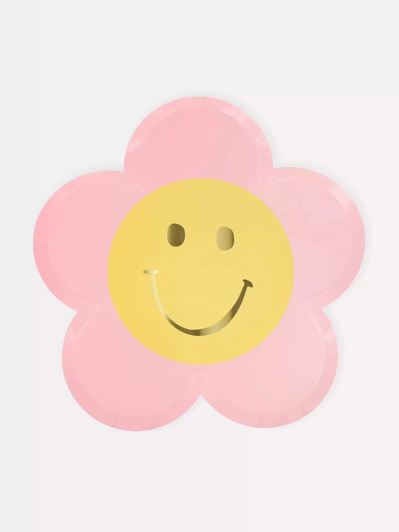 Happy Face Flower Plates