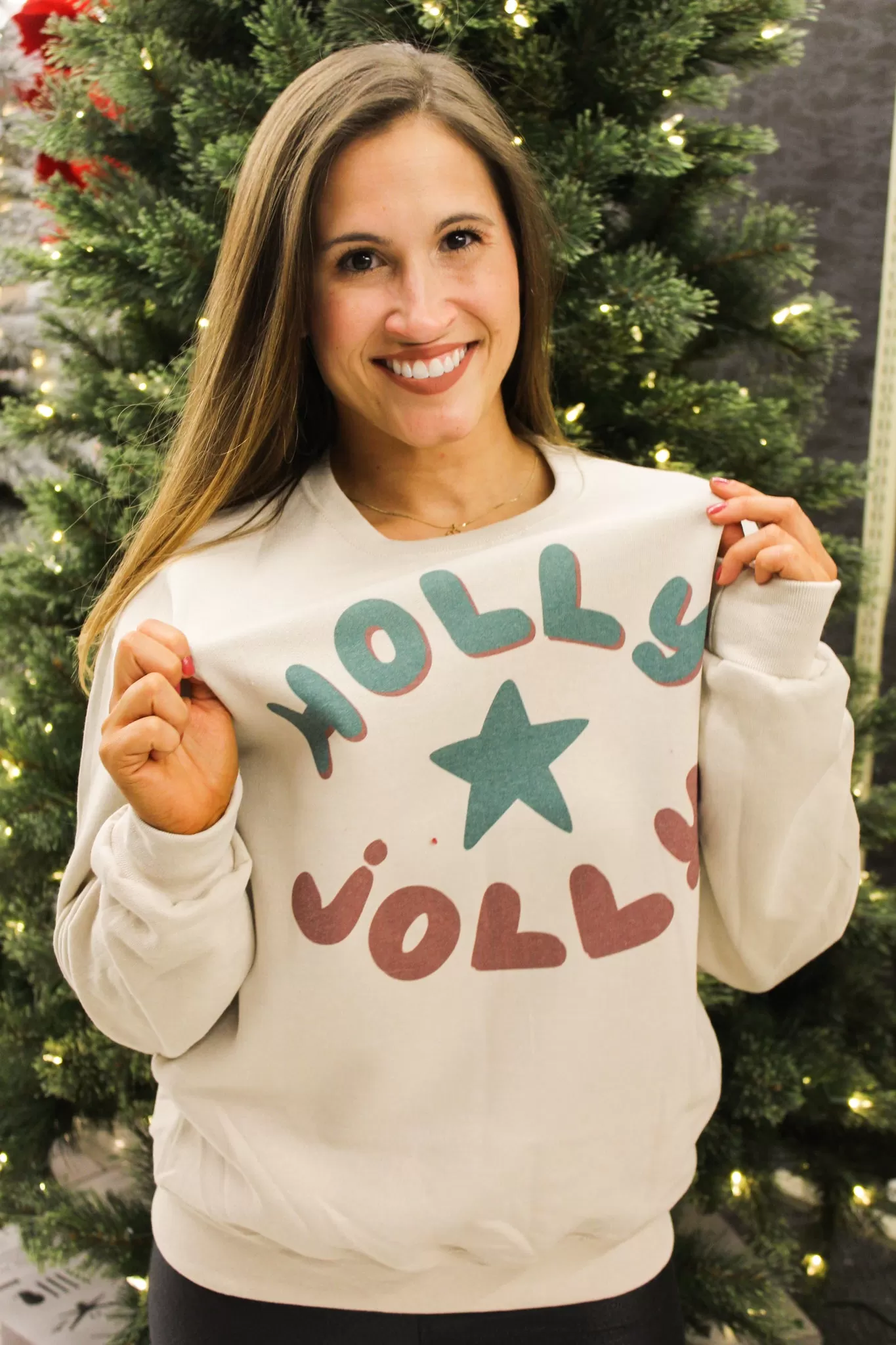 Holly Jolly Star Graphic Sweatshirt