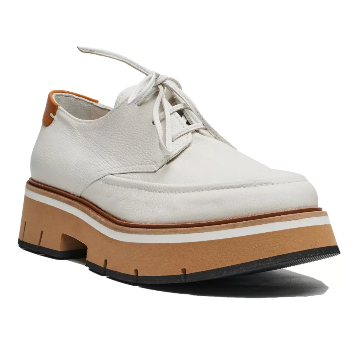 Homers Women's Bufalino Blanco Senape Leather