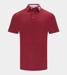 HONEYCOMB POLO - BURGUNDY