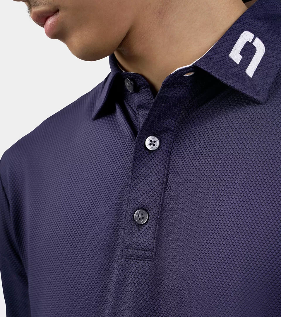 HONEYCOMB POLO - NAVY