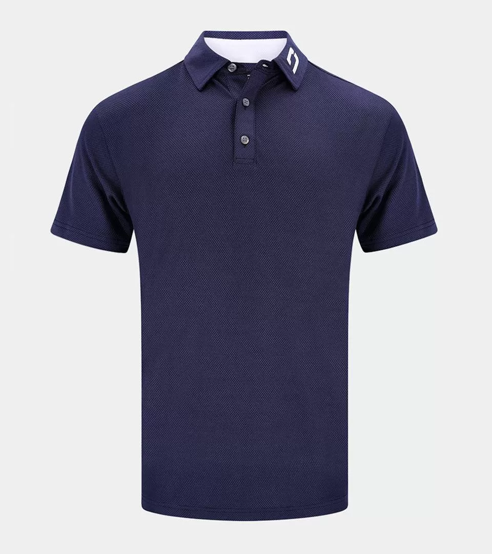 HONEYCOMB POLO - NAVY