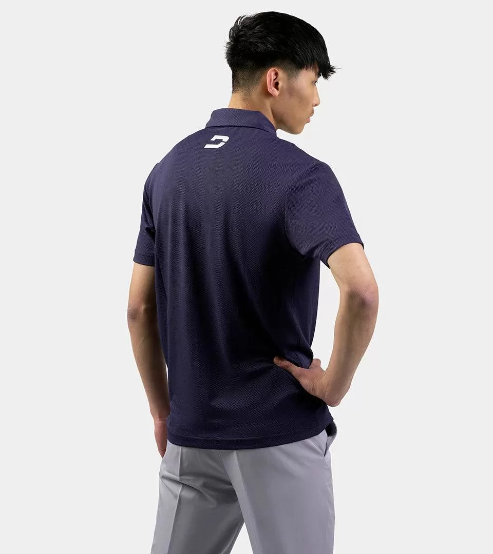 HONEYCOMB POLO - NAVY