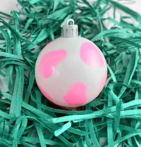 Hot Pink Cow Ornament Set