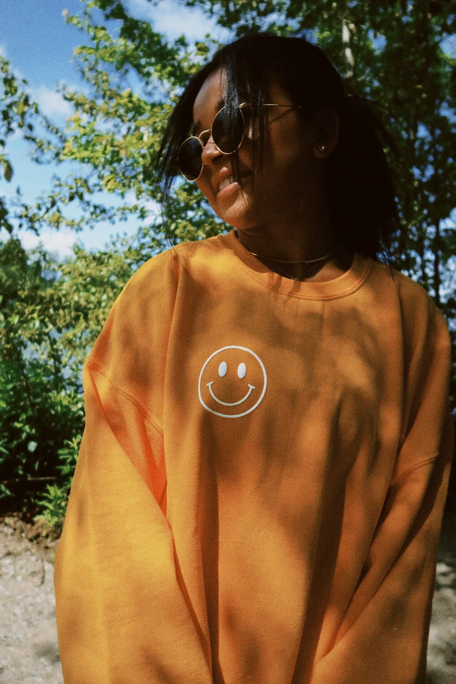 I'm So Happy You're Here Crewneck - Sunshine