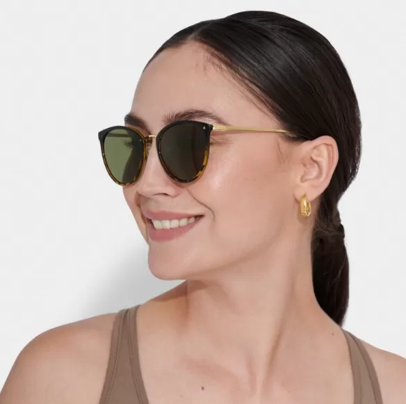 Katie Loxton Santorini Sunglasses in Gradient Black Tortoiseshell