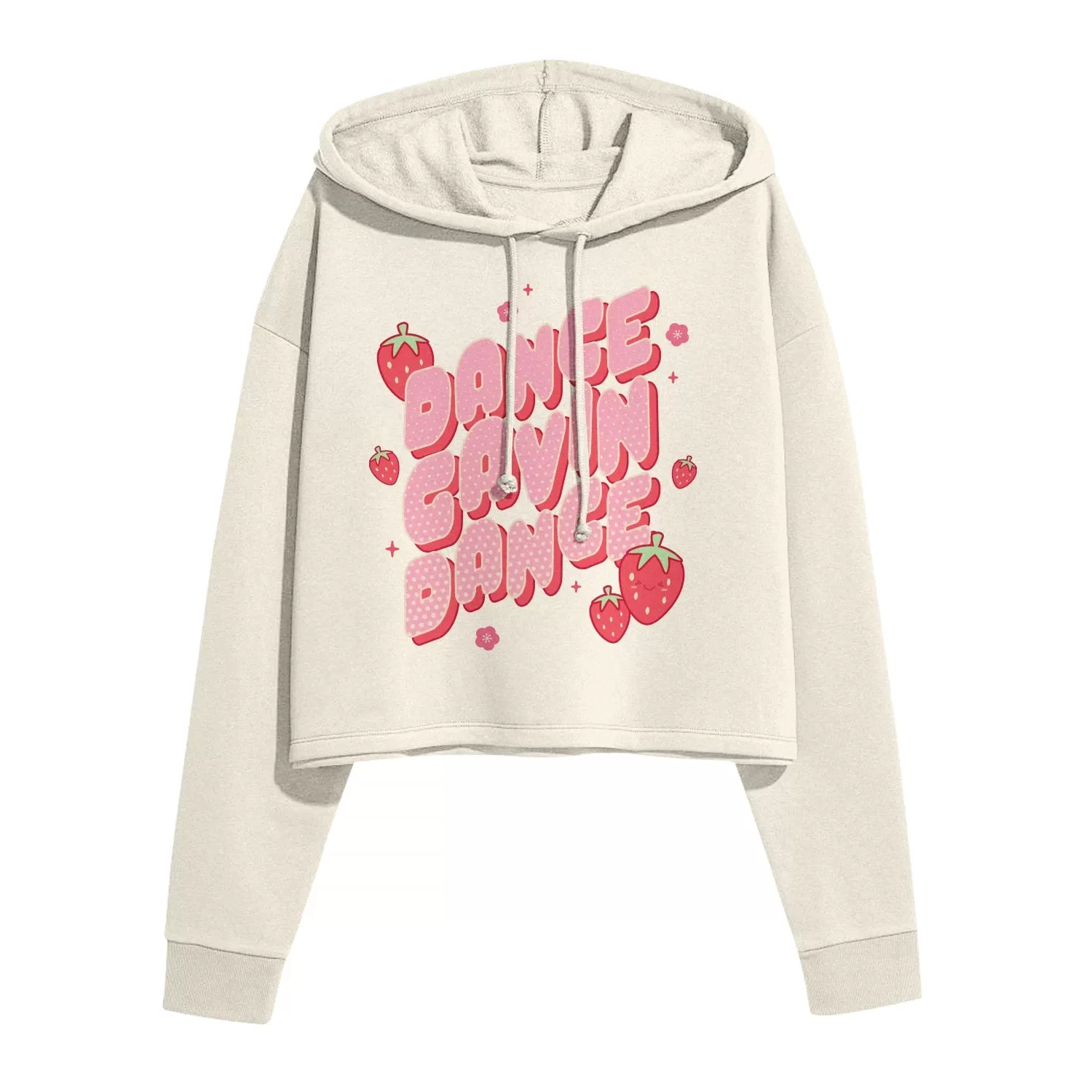 Kawaii Strawberry Bone Crop Hoodie