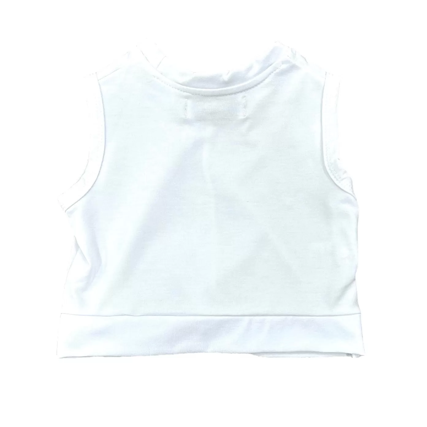 Knit Crop Top Tank - White