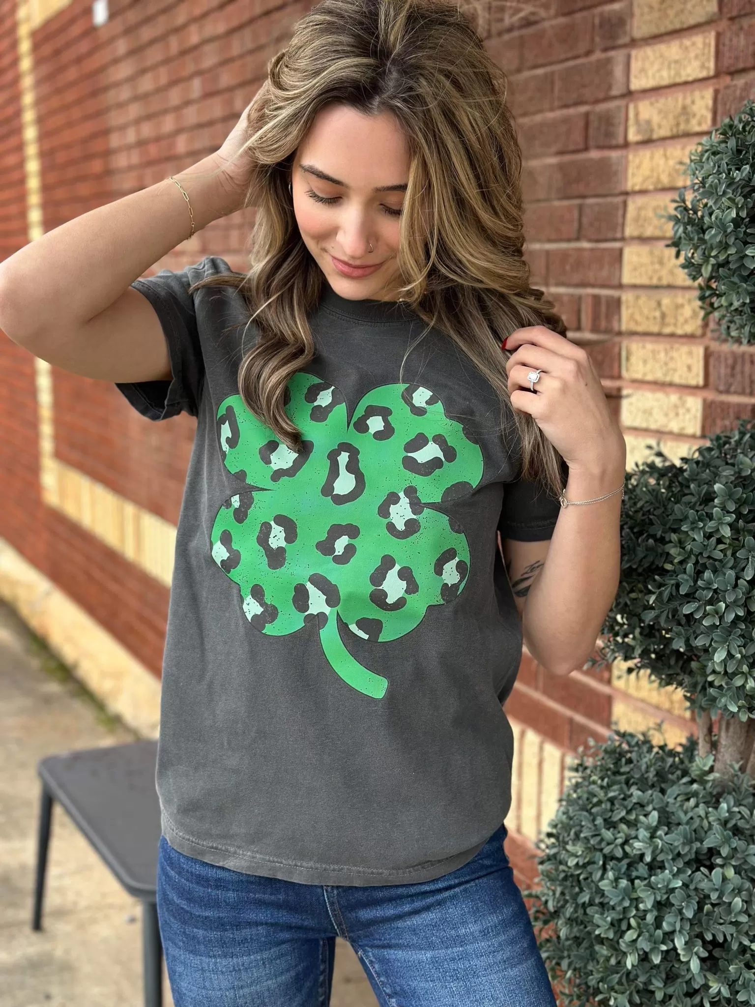 Leopard Clover Tee