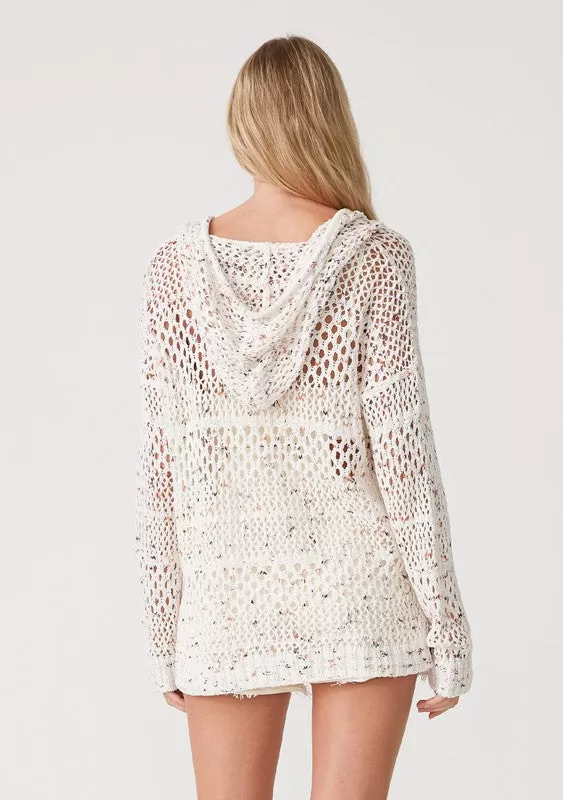 Long Sleeve Crochet Pullover Sweater