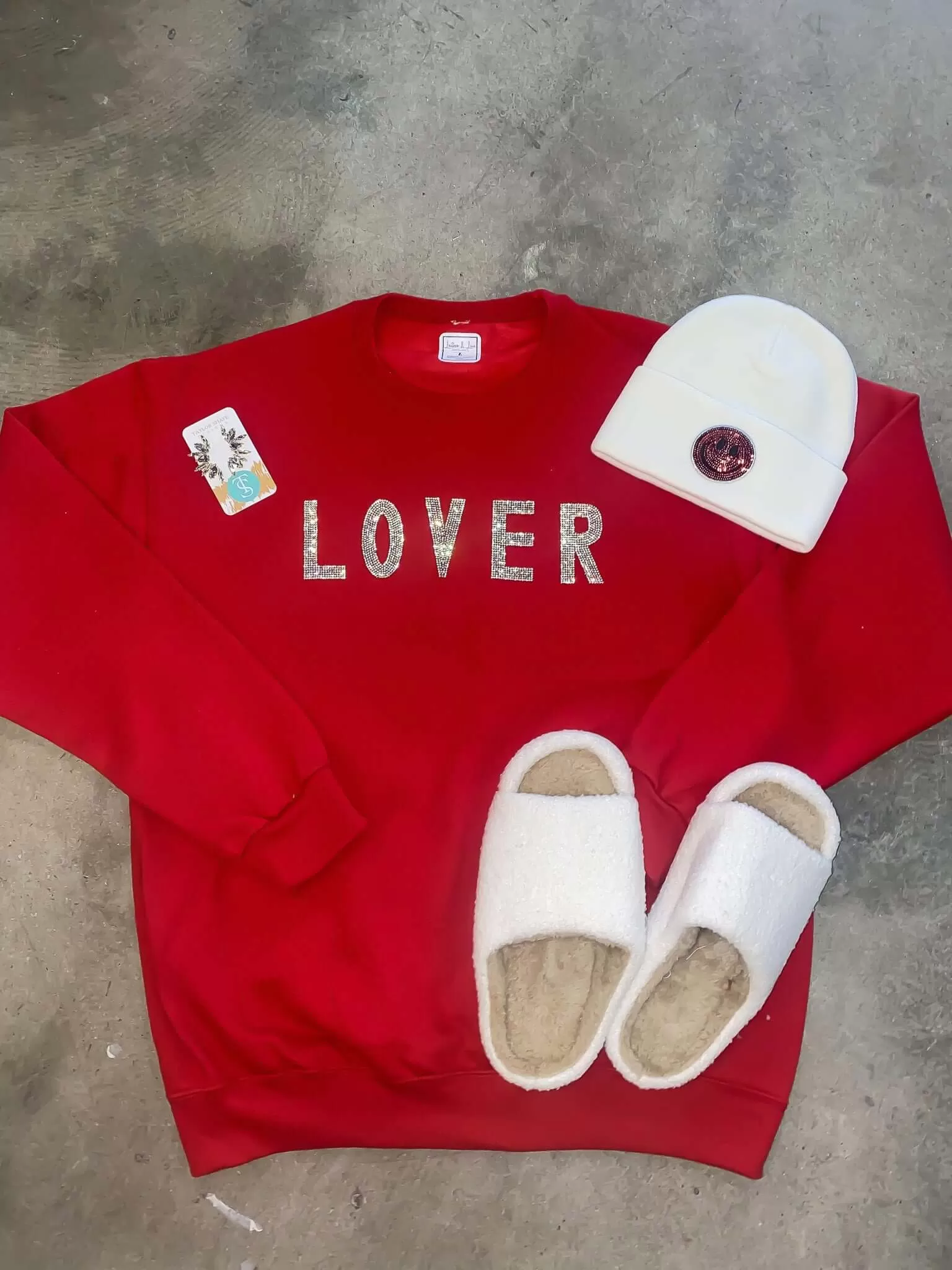 Lover Rhinestone Sweatshirt