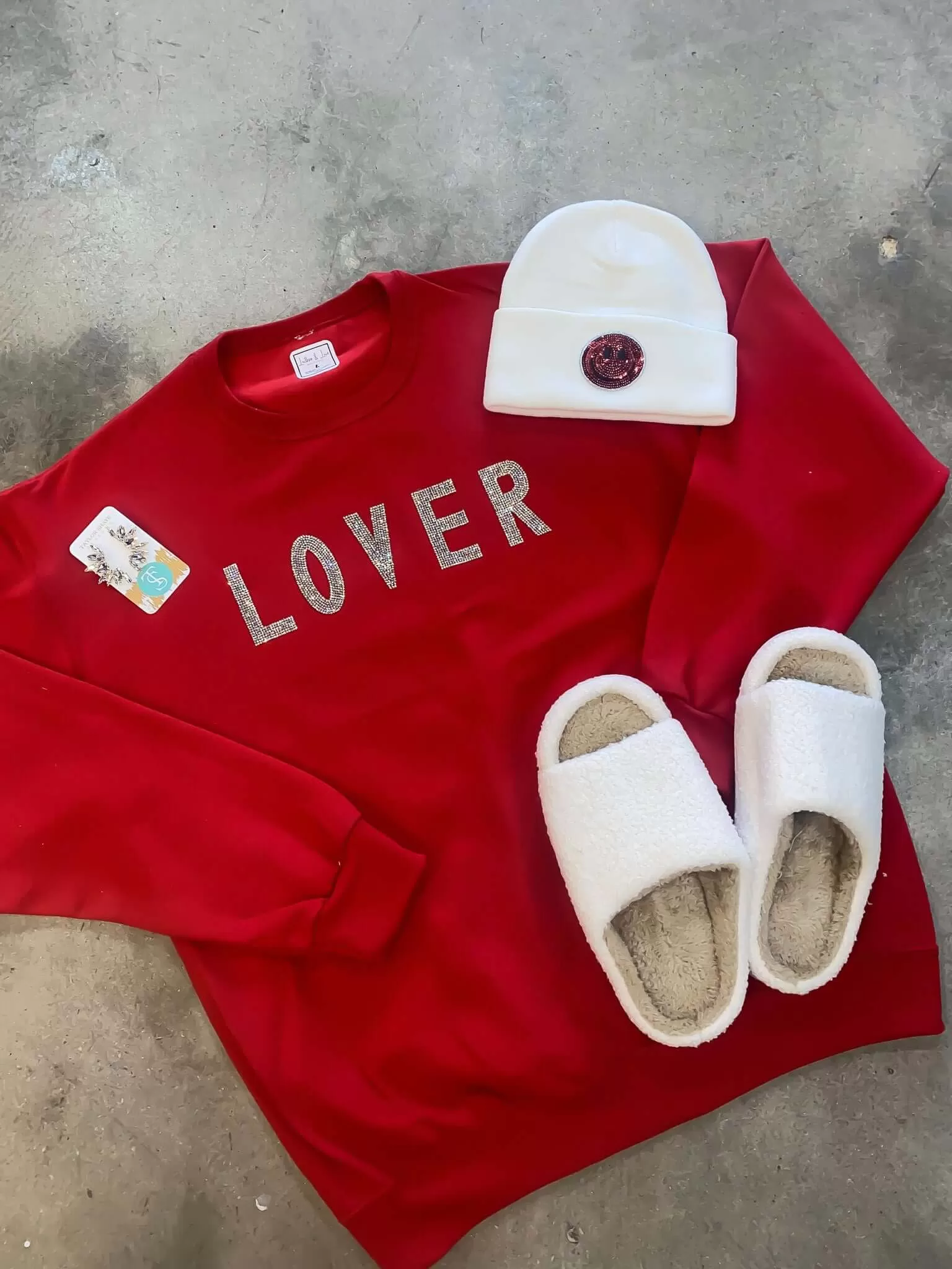 Lover Rhinestone Sweatshirt