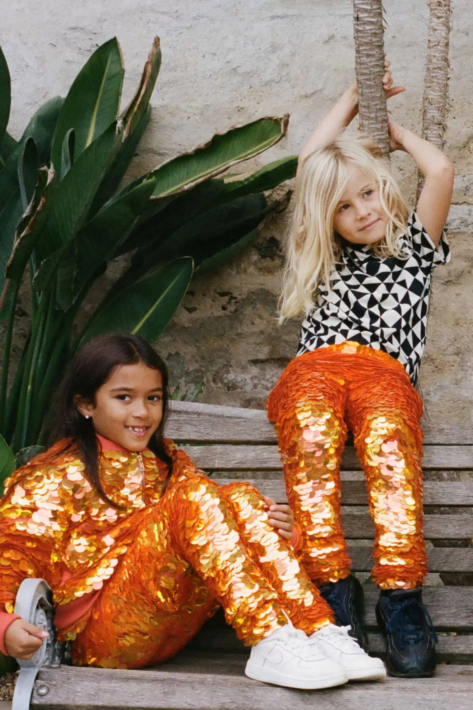 LUNA SEQUIN CHILDREN'S LEGGINGS - FOX