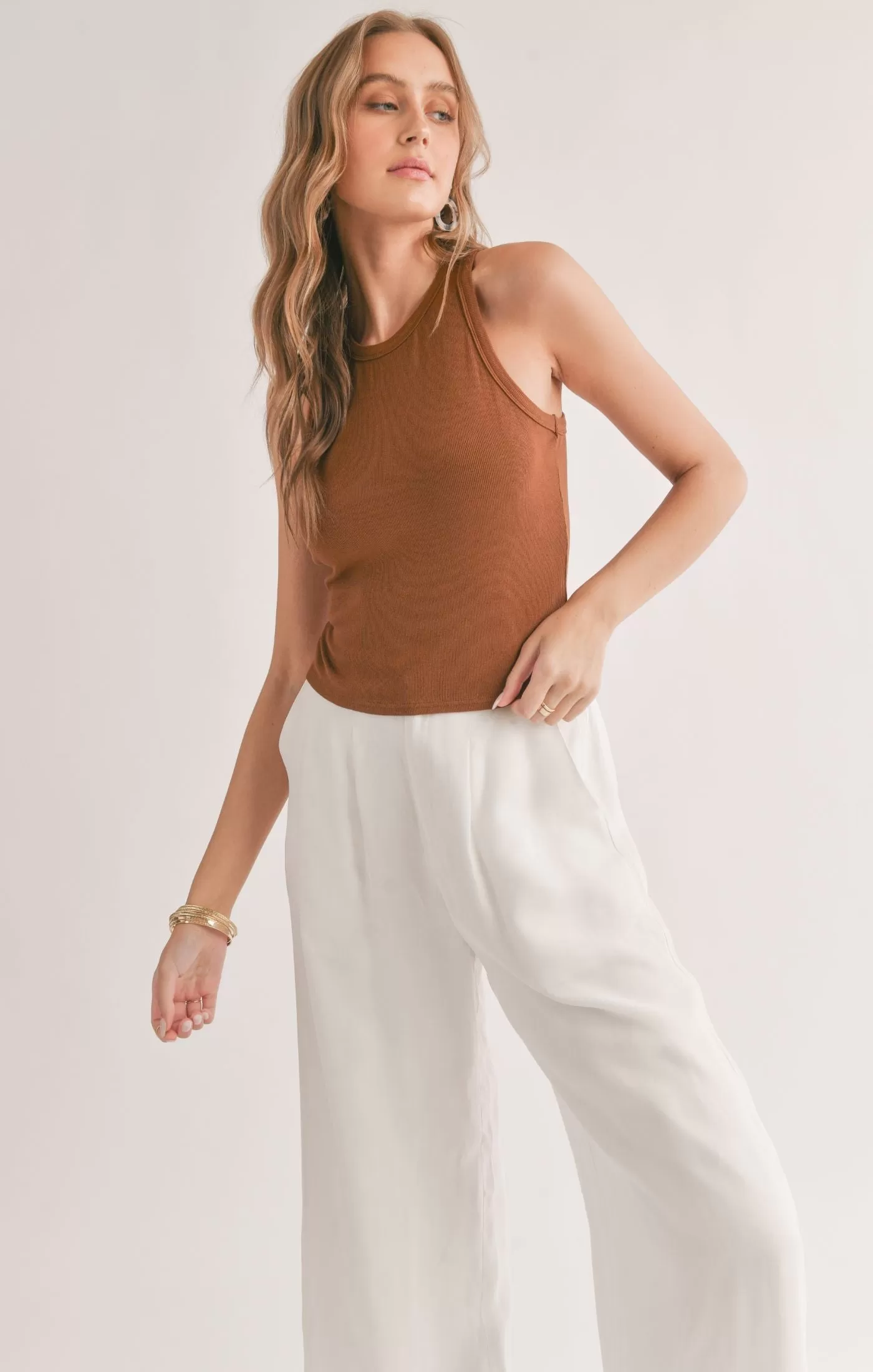 Marshmallow Crop Tank