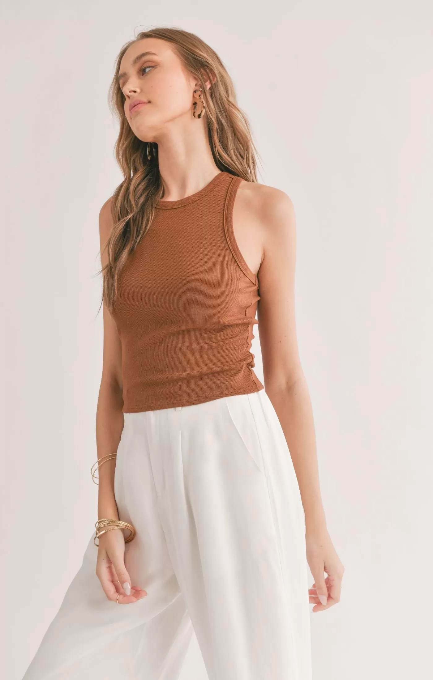 Marshmallow Crop Tank