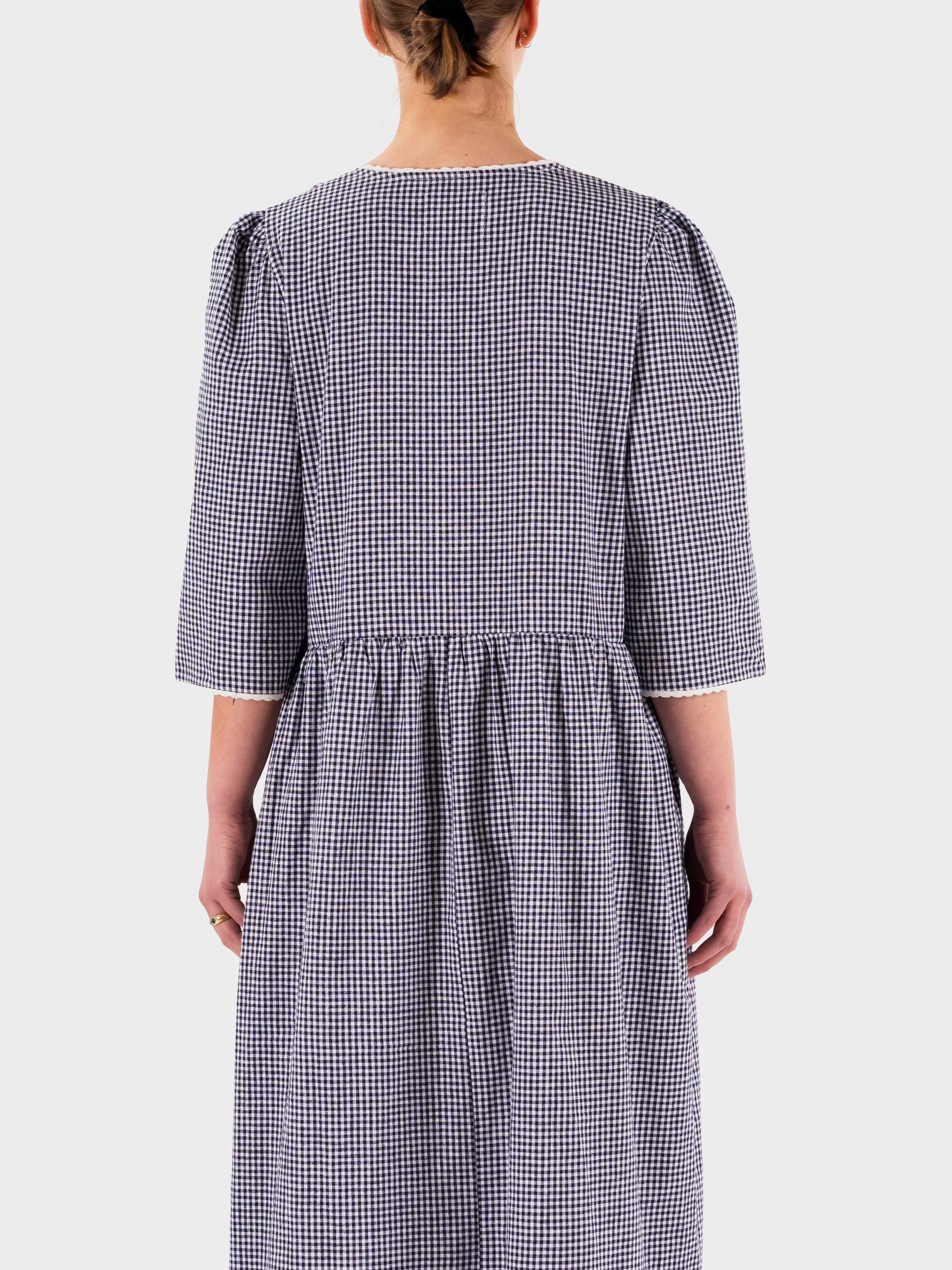 Meadows Mahonia Dress - Navy Gingham