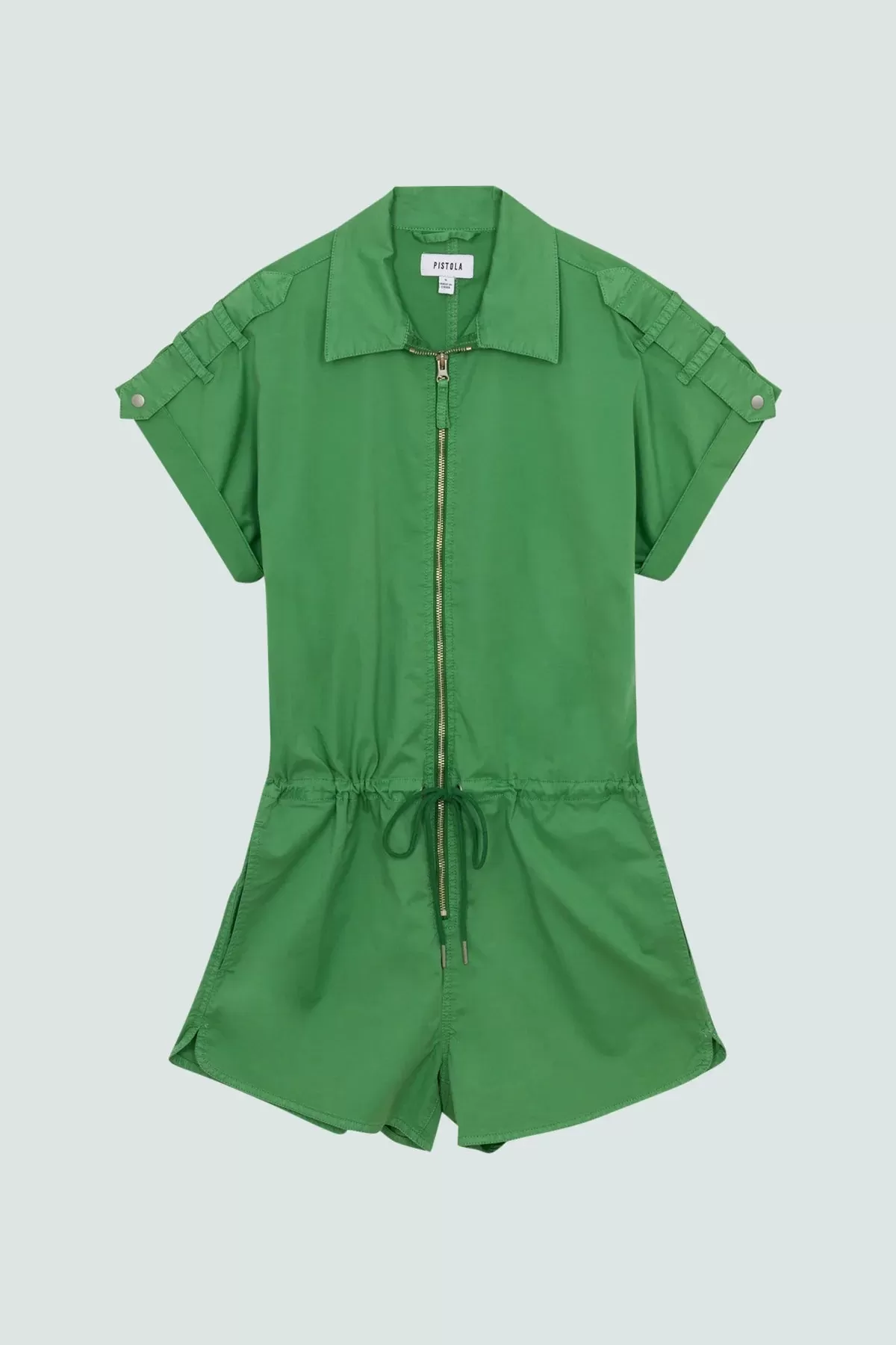 MEG ZIP FRONT JUMPSUIT (AVOCADO) - PISTOLA