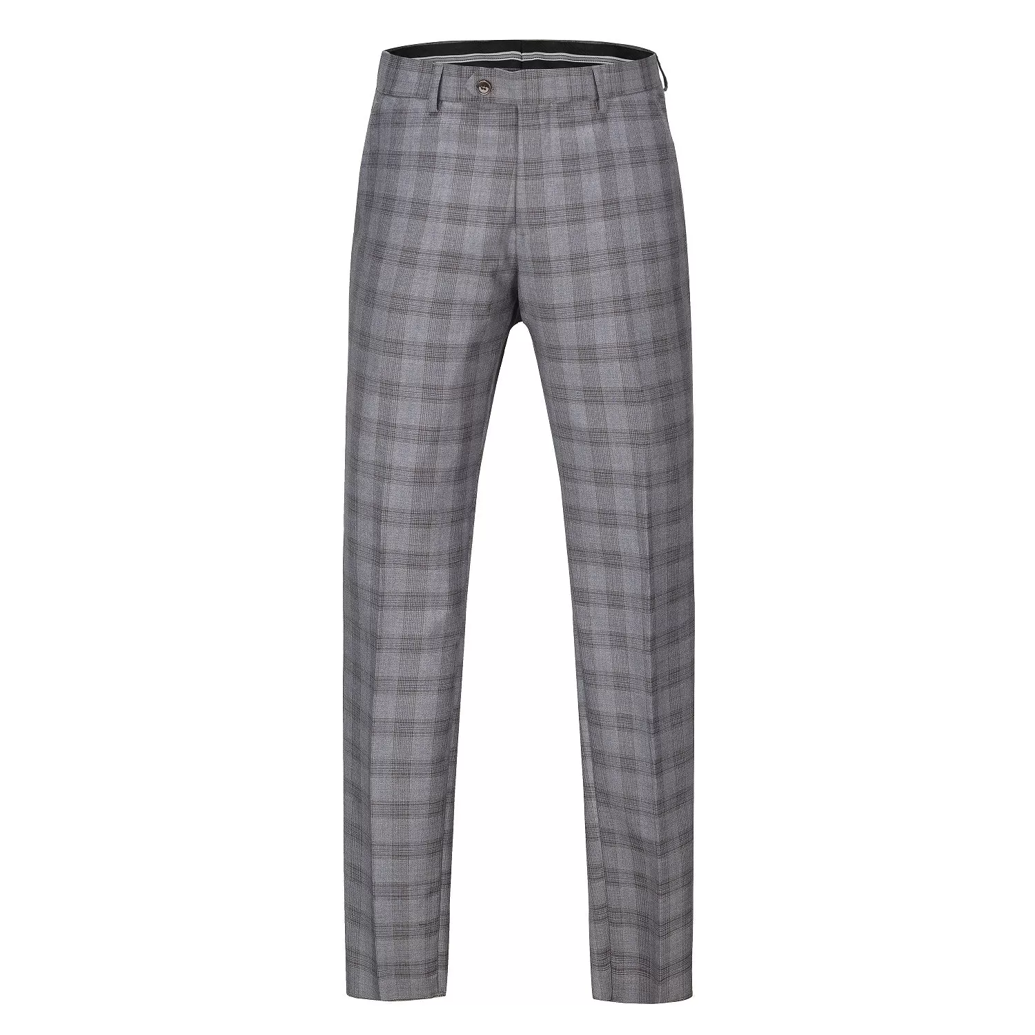 Men's 3-Piece Performance Stretch Slim Fit Check Suit