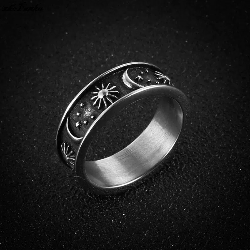 Moon Star Sun Ring / Celestial Jewelry