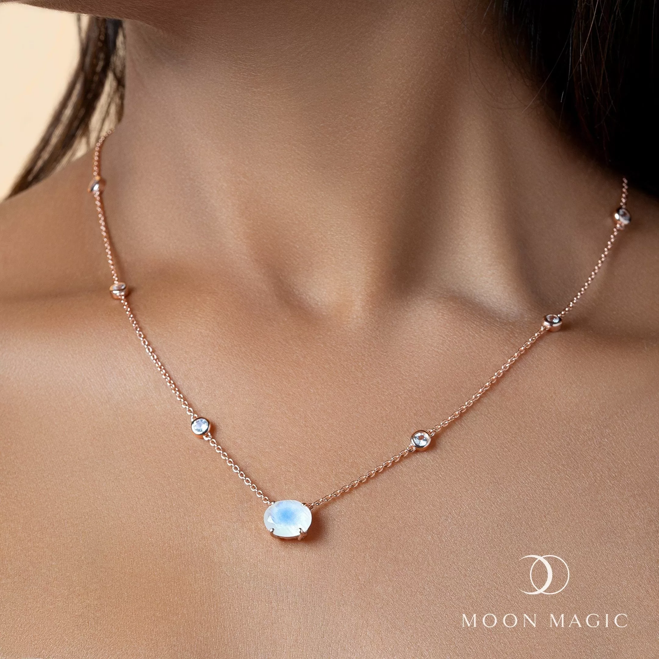 Moonstone Necklace - Harlow Glam