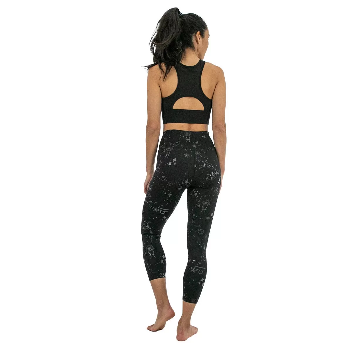 Nanette Lepore Women's Zodiac Clear Foil Crop Leggings