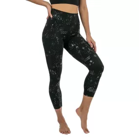 Nanette Lepore Women's Zodiac Clear Foil Crop Leggings