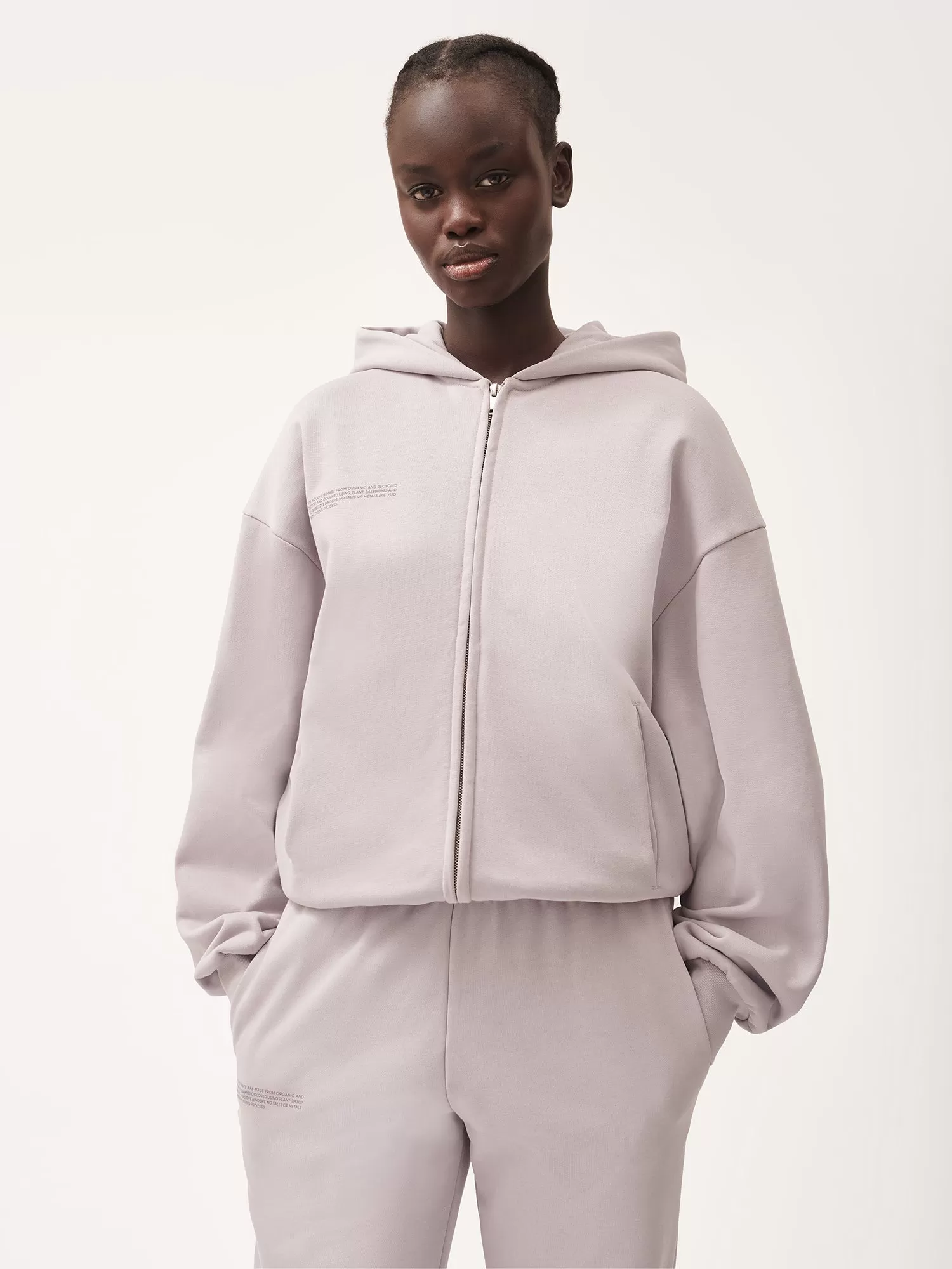 Natural Dye Oversized Hoodie—daylight purple