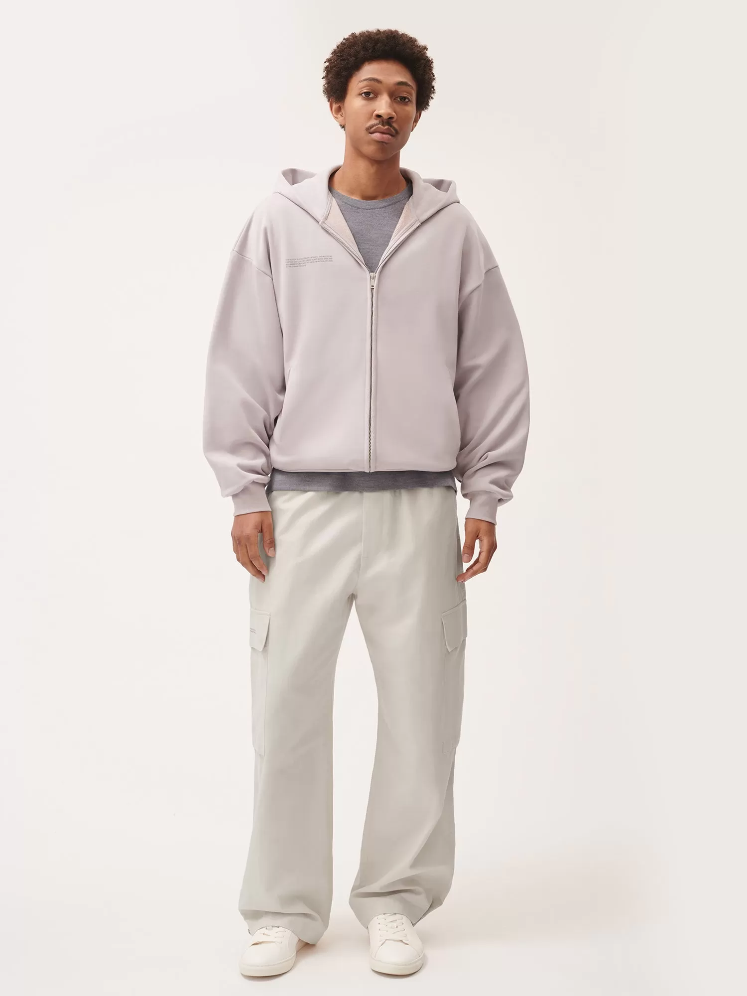 Natural Dye Oversized Hoodie—daylight purple