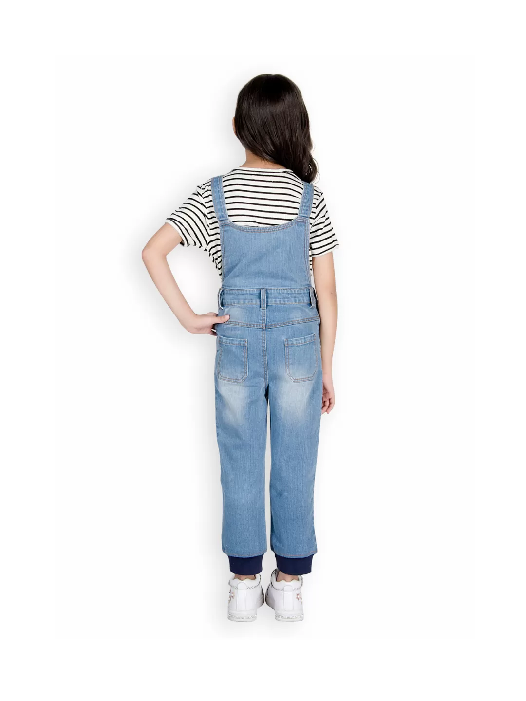 Naughty Dungaree® Girls Joggers Denim Dungaree