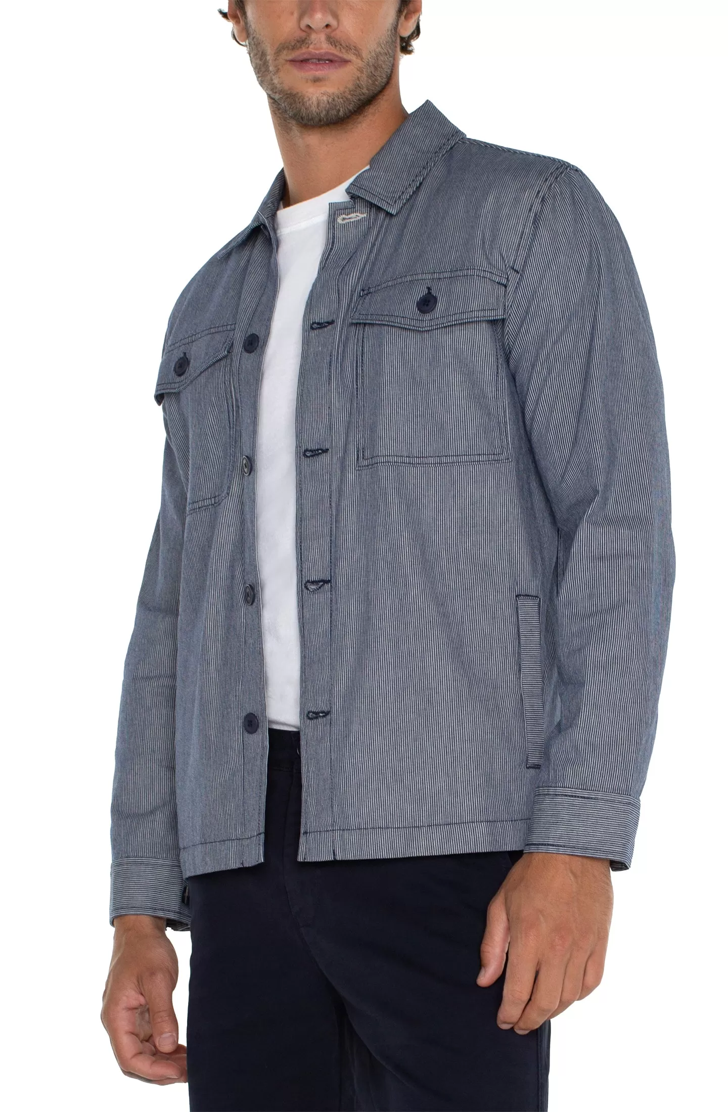 OVERSHIRT WITH FLAP POCKETS