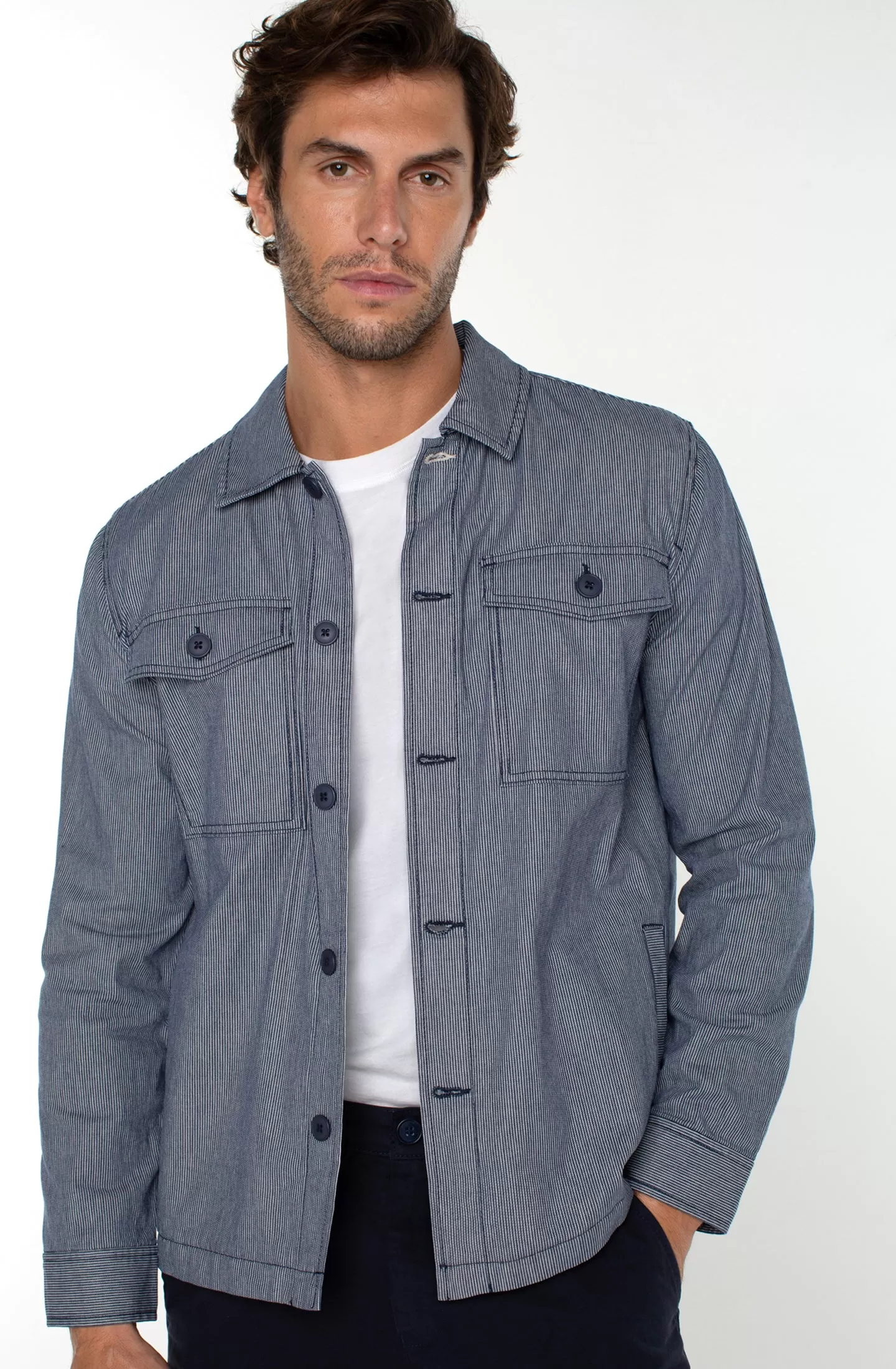 OVERSHIRT WITH FLAP POCKETS