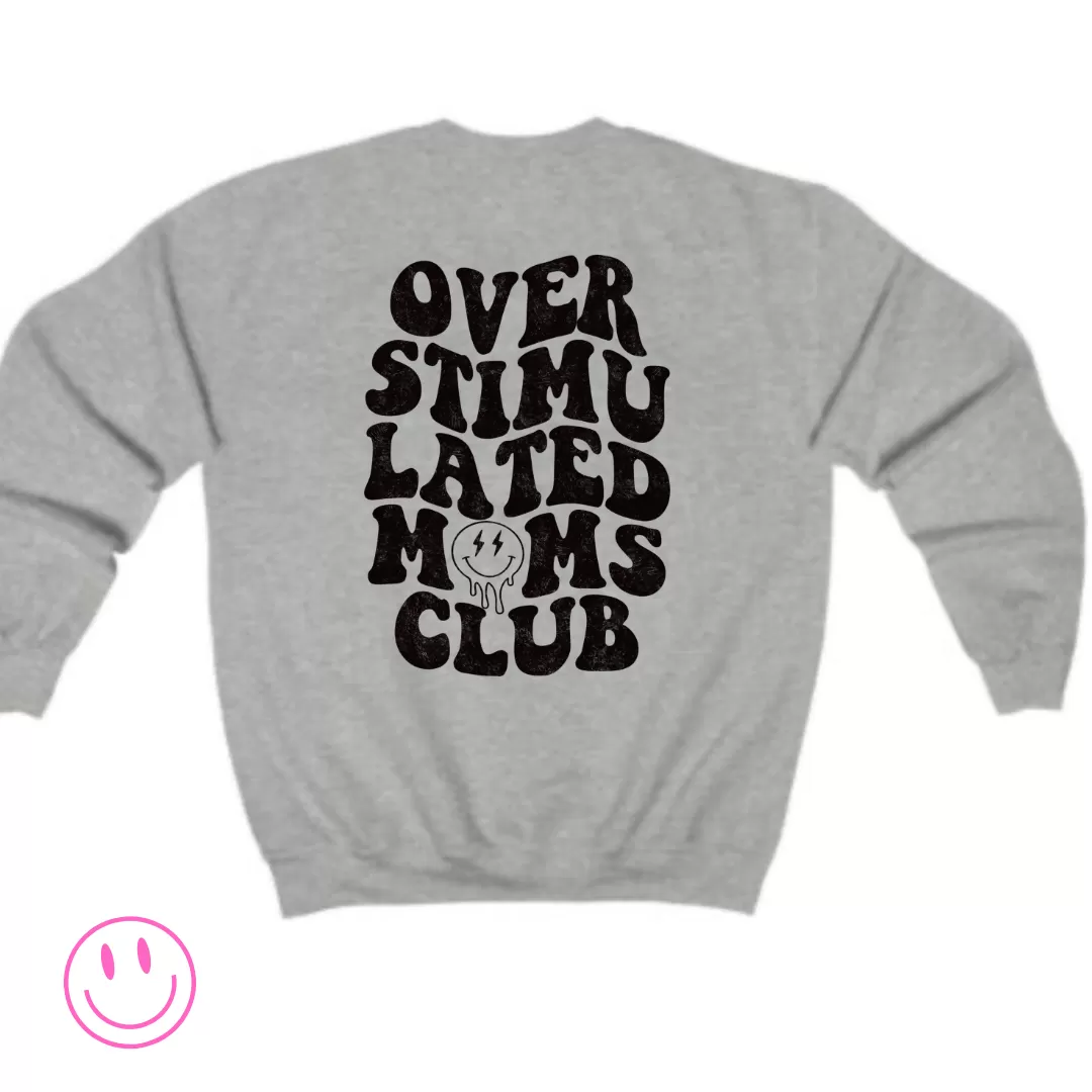 Overstimulated Front Back Design Sweater