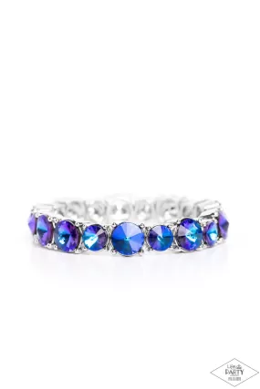 Paparazzi Born To Bedazzle - Blue Oil Spill Bracelet