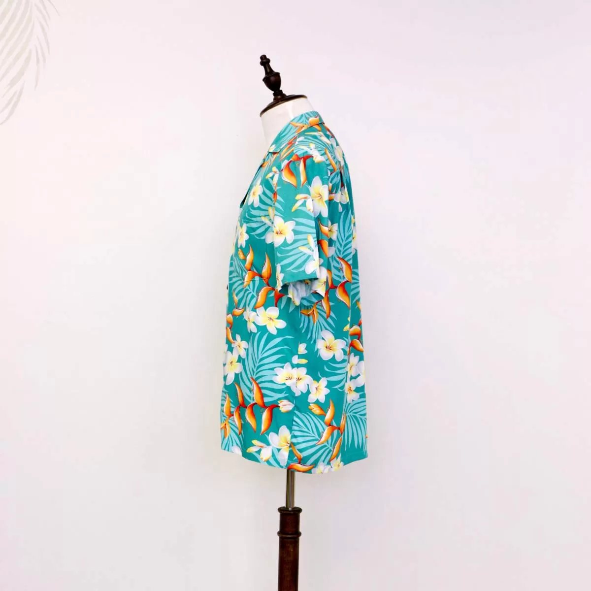 Plumeria Turquoise Aloha Shirt