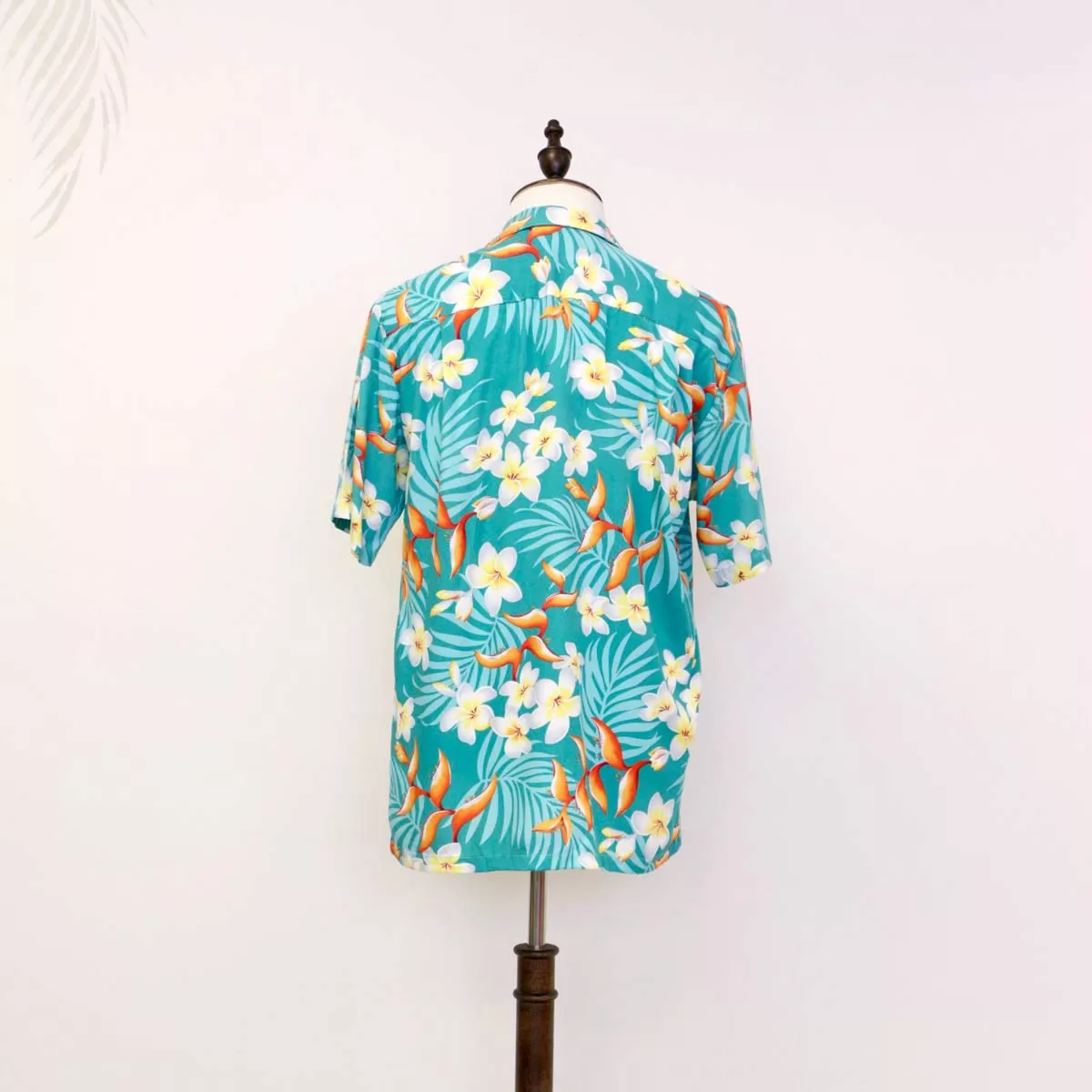 Plumeria Turquoise Aloha Shirt