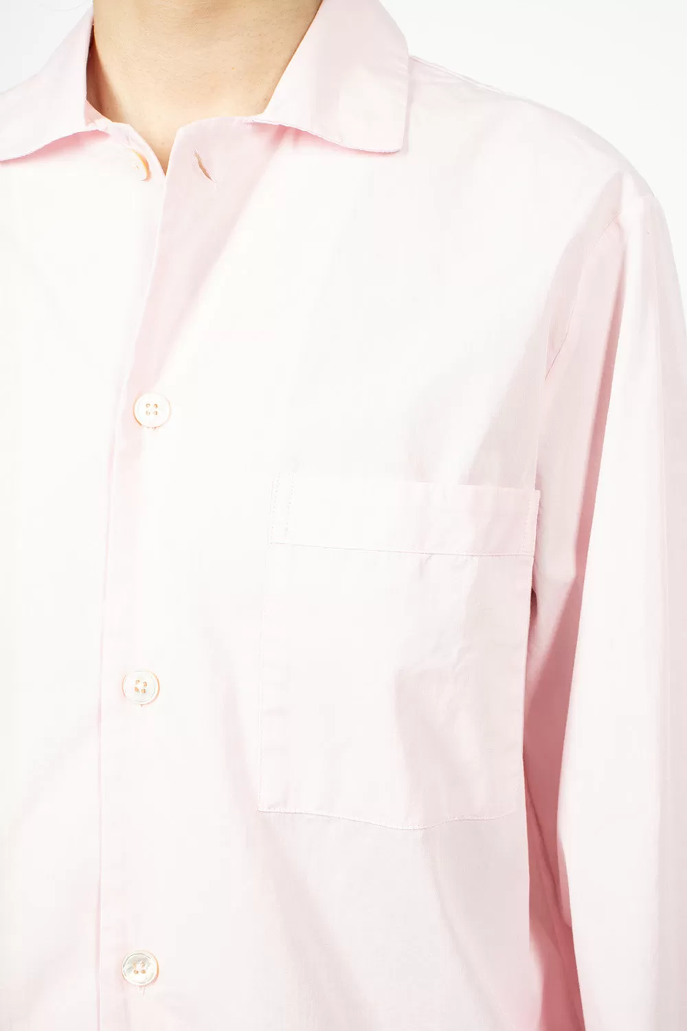 Poplin Pyjama Shirt Soft Pink