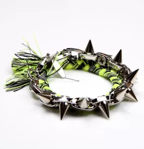 Punk Carnival Braided Bracelet Green